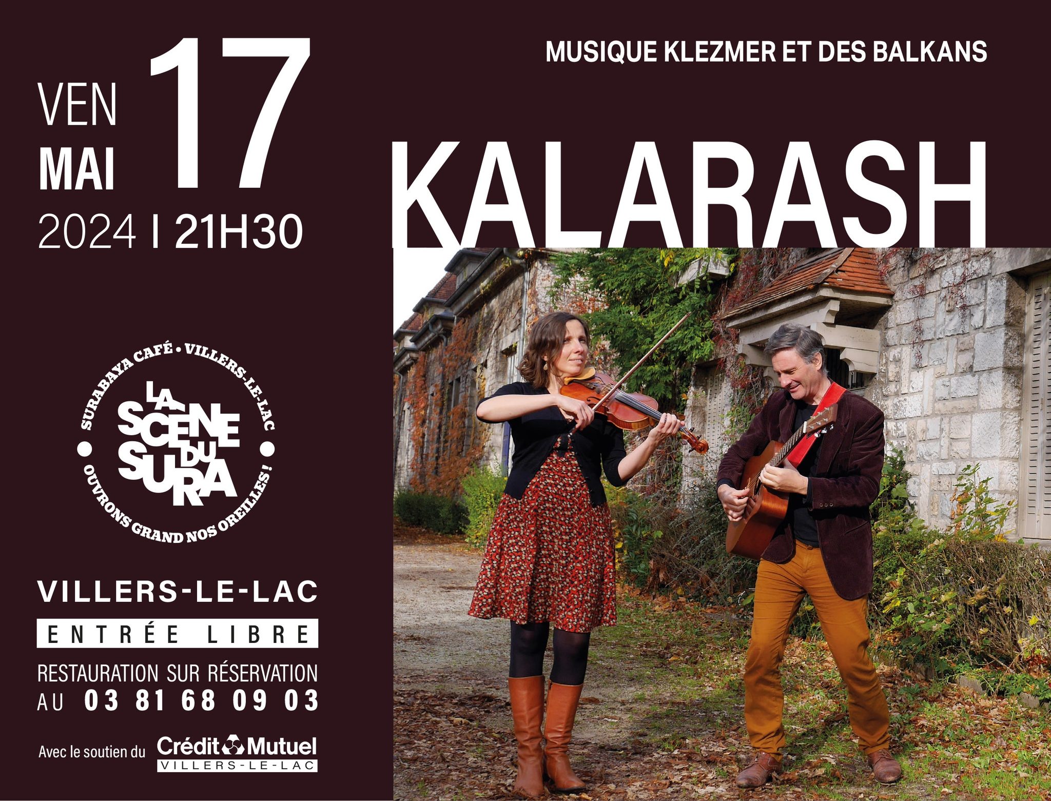 KALARASH, musique klezmer et des balkans.